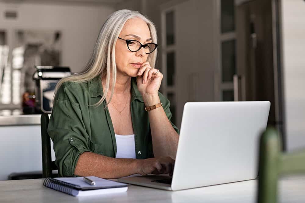 Digital nomad blonde hair