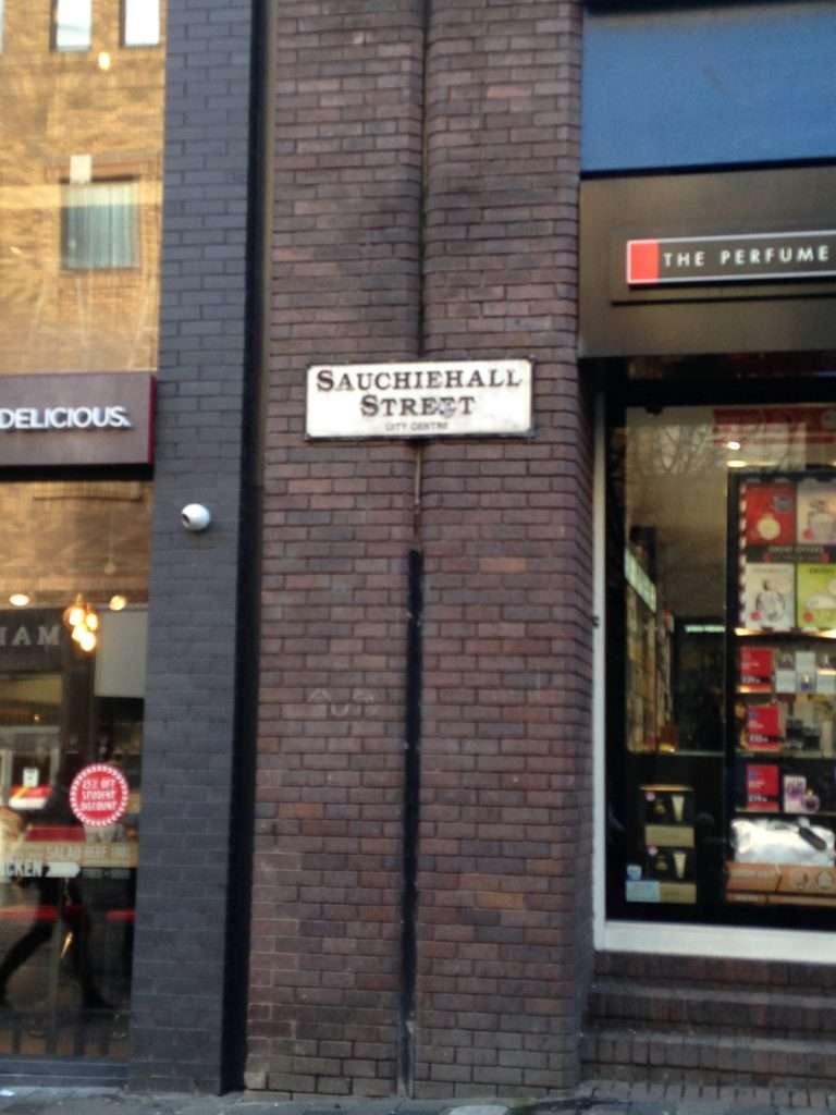 Glasgow Sauchiehall St Sign