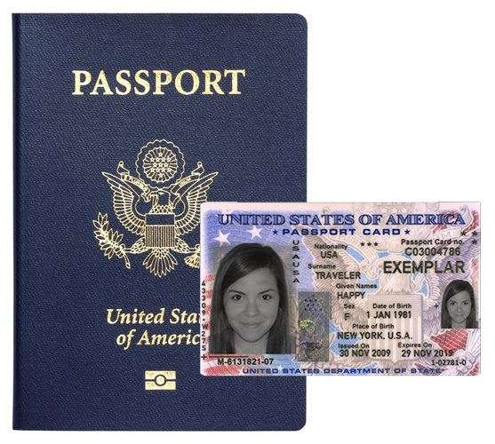 passport with passport card