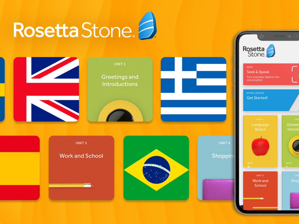 Rosetta Stone App with Flags