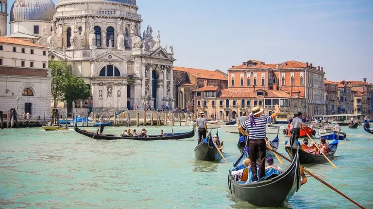 Venice Italy Gondolas