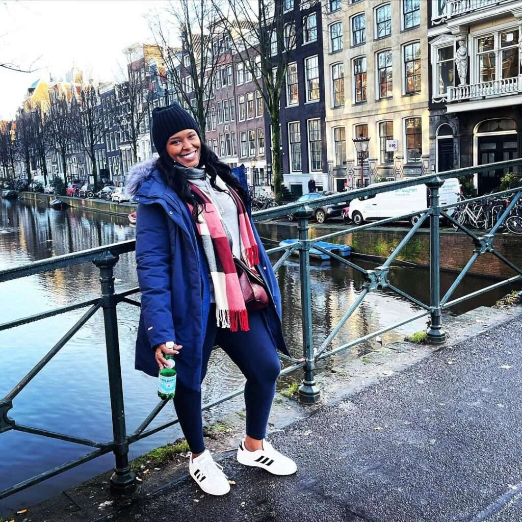 Me in my Northface Parka - Amsterdam